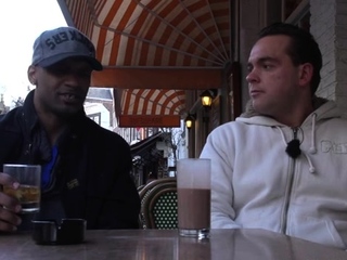 Hot hooker with big fake marangos gives a steaming blowjob