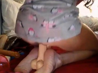 She can squirt all night long. Double Dildo Action