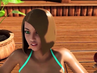 Lucky Girl Gets FUTA Shemale DP Threesome