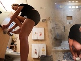 Sexy black amateur caught taking a shower on hidden cam