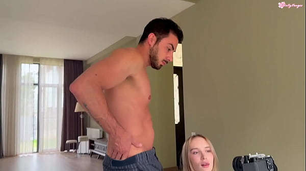 deep throat blowjob POV with cum in throat